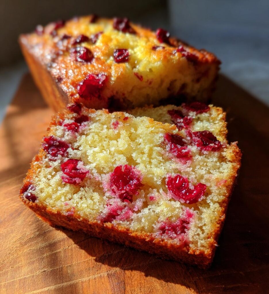 lemon cranberry loaf