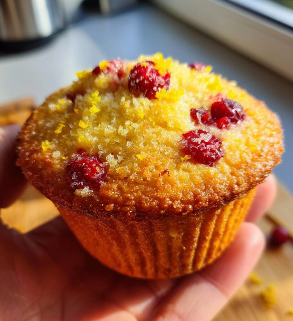 lemon cranberry muffins