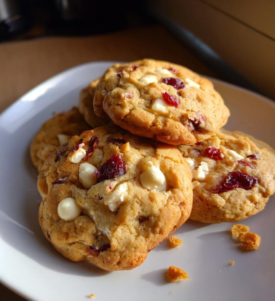 oatmeal white chocolate cranberry cookie