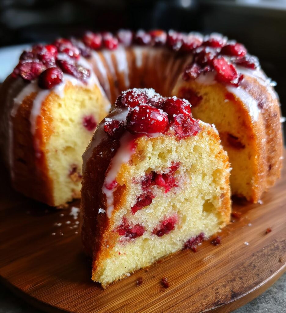 orange cranberry bundt cake