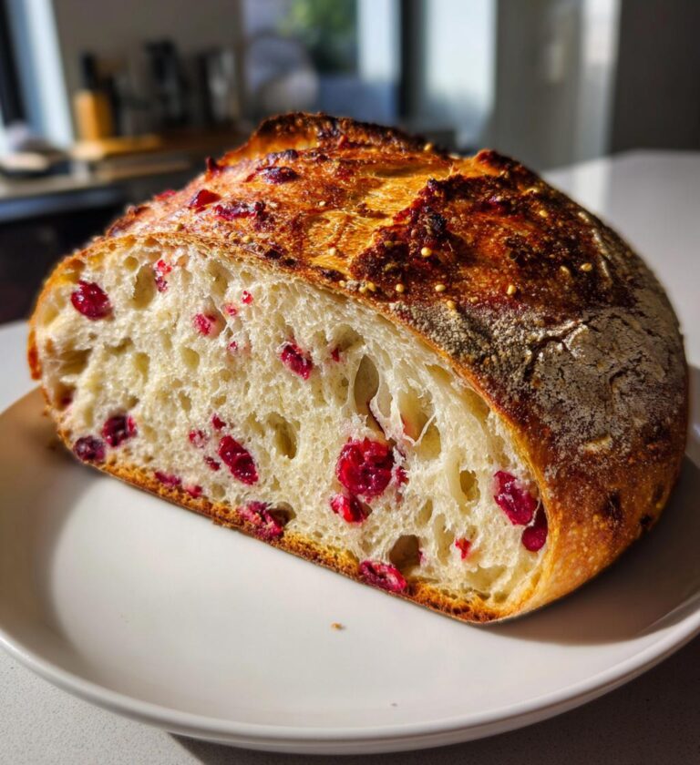 orange cranberry sourdough bread