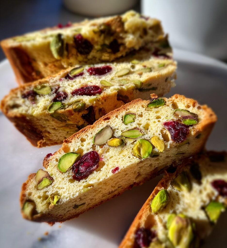 pistachio cranberry biscotti