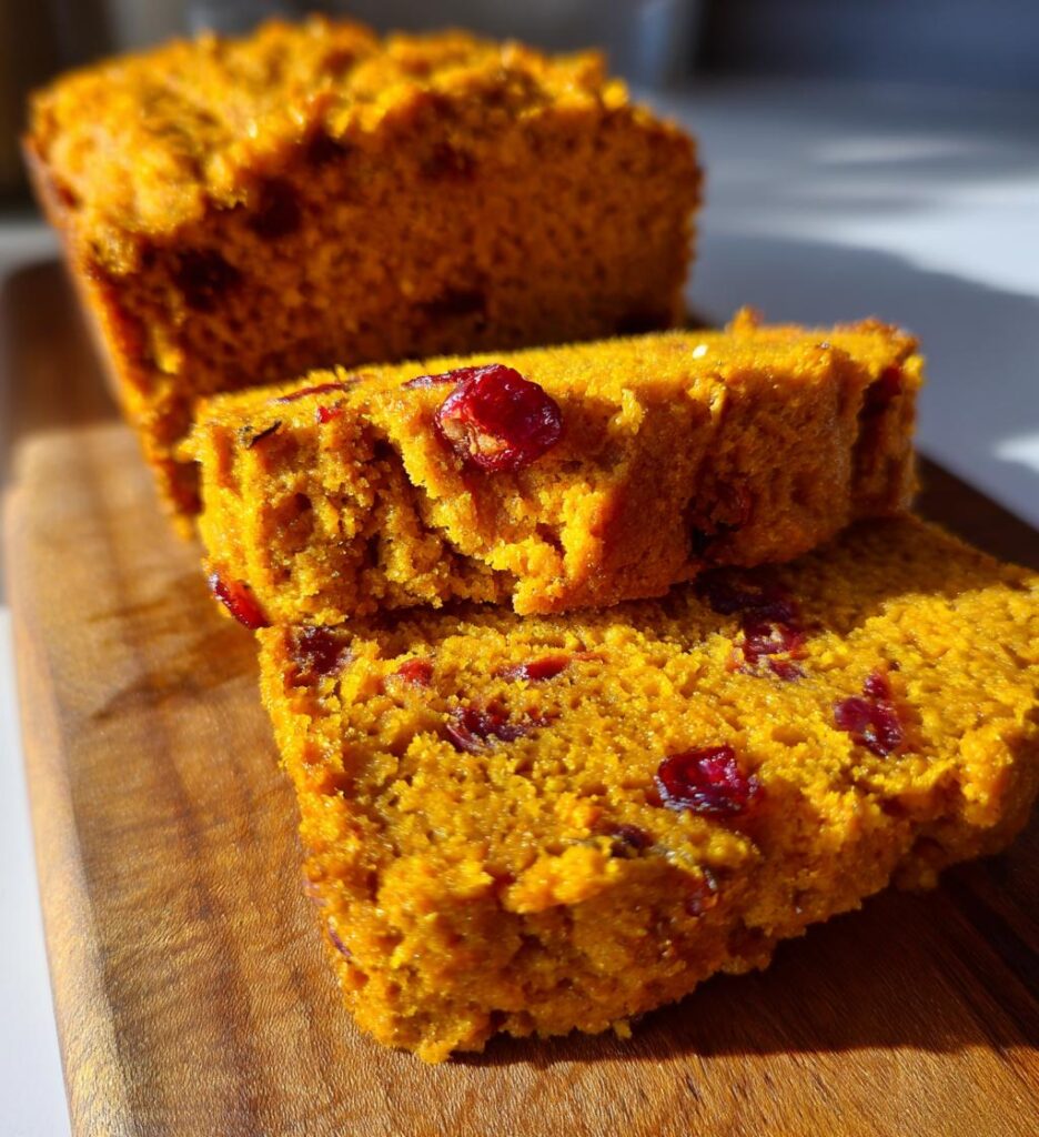 pumpkin cranberry bread