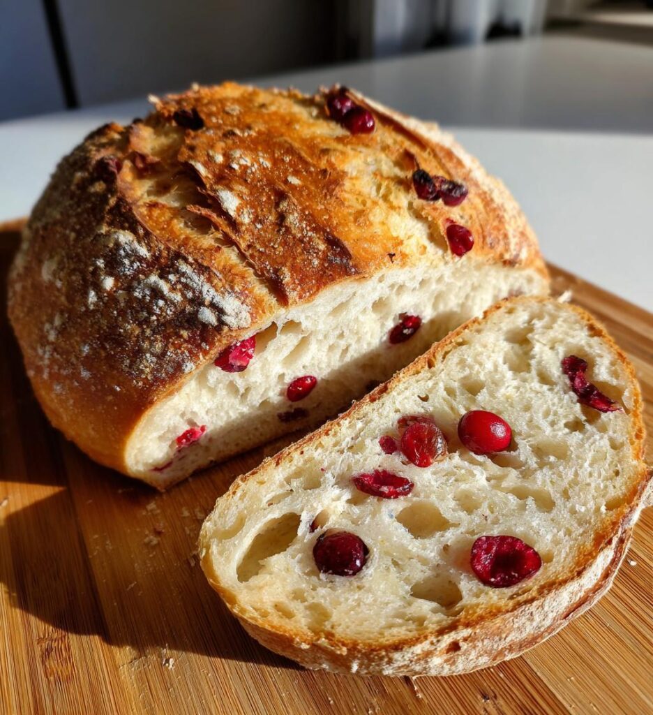 sourdough cranberry bread