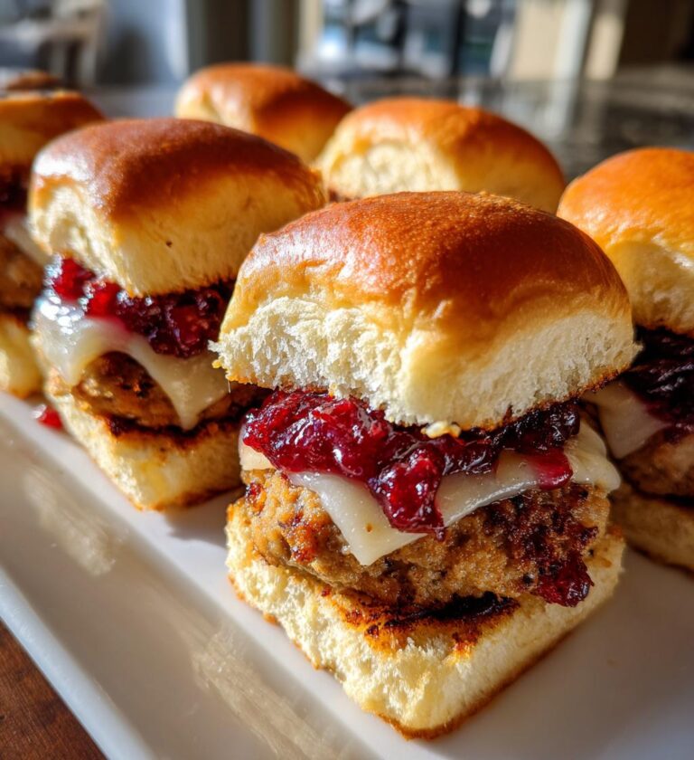 turkey and cranberry sliders