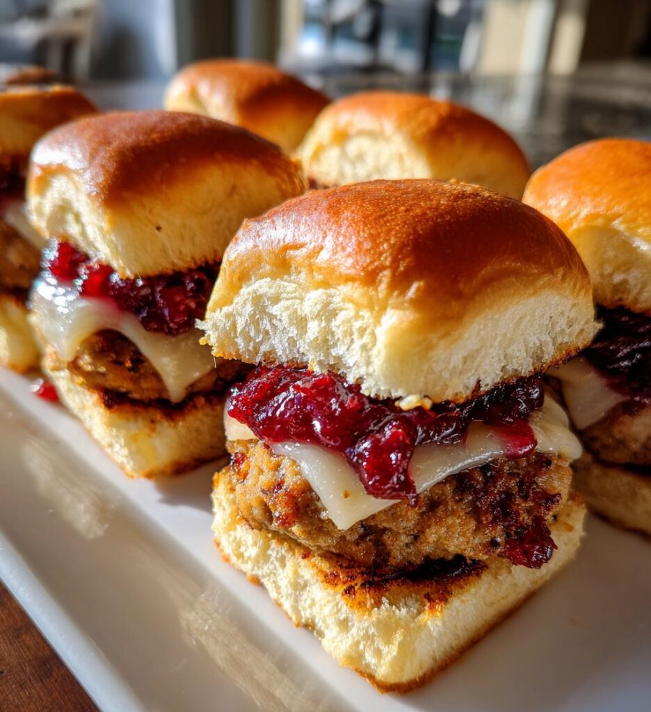 turkey and cranberry sliders