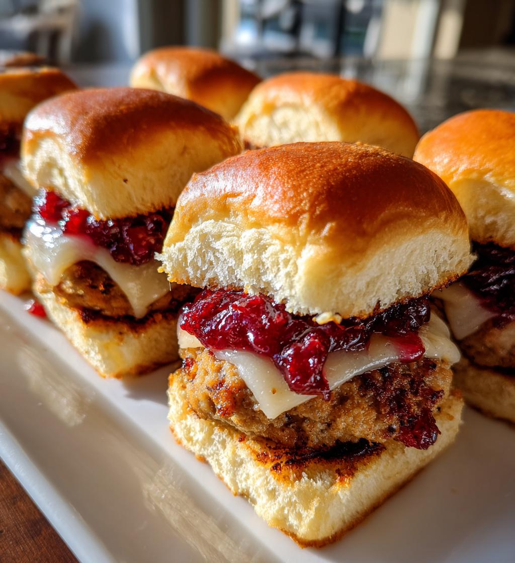 turkey and cranberry sliders