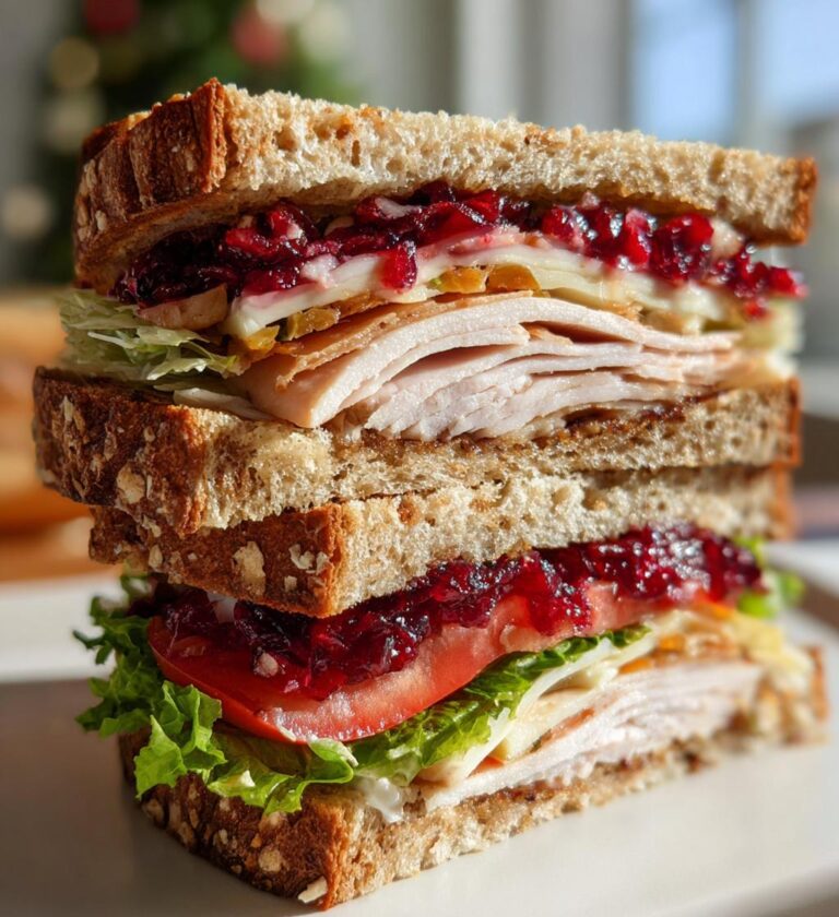turkey brie cranberry sandwich