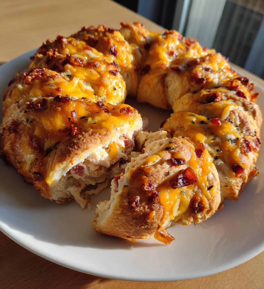 turkey cranberry crescent ring