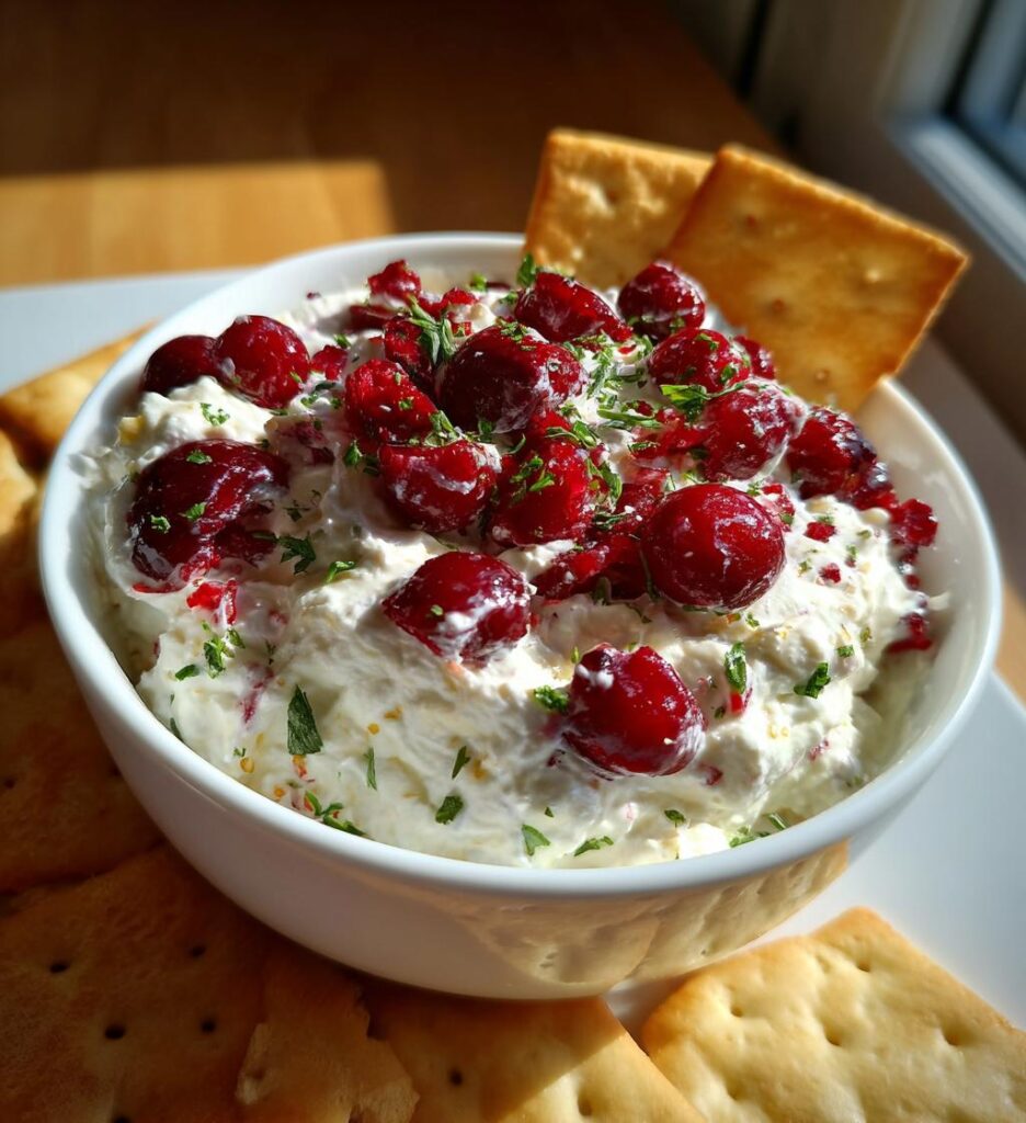 whipped feta cranberry dip