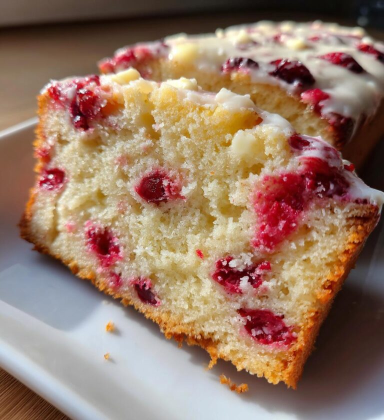 white chocolate cranberry cake