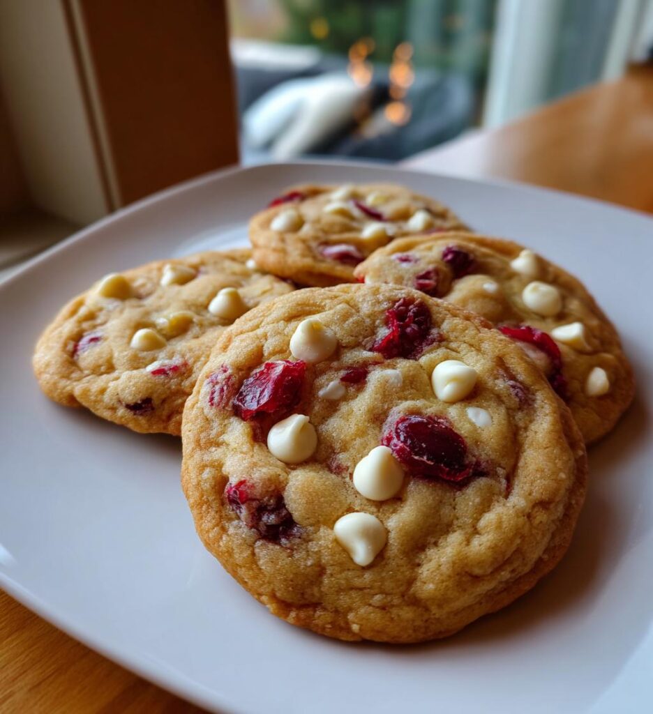 white chocolate cranberry cookies