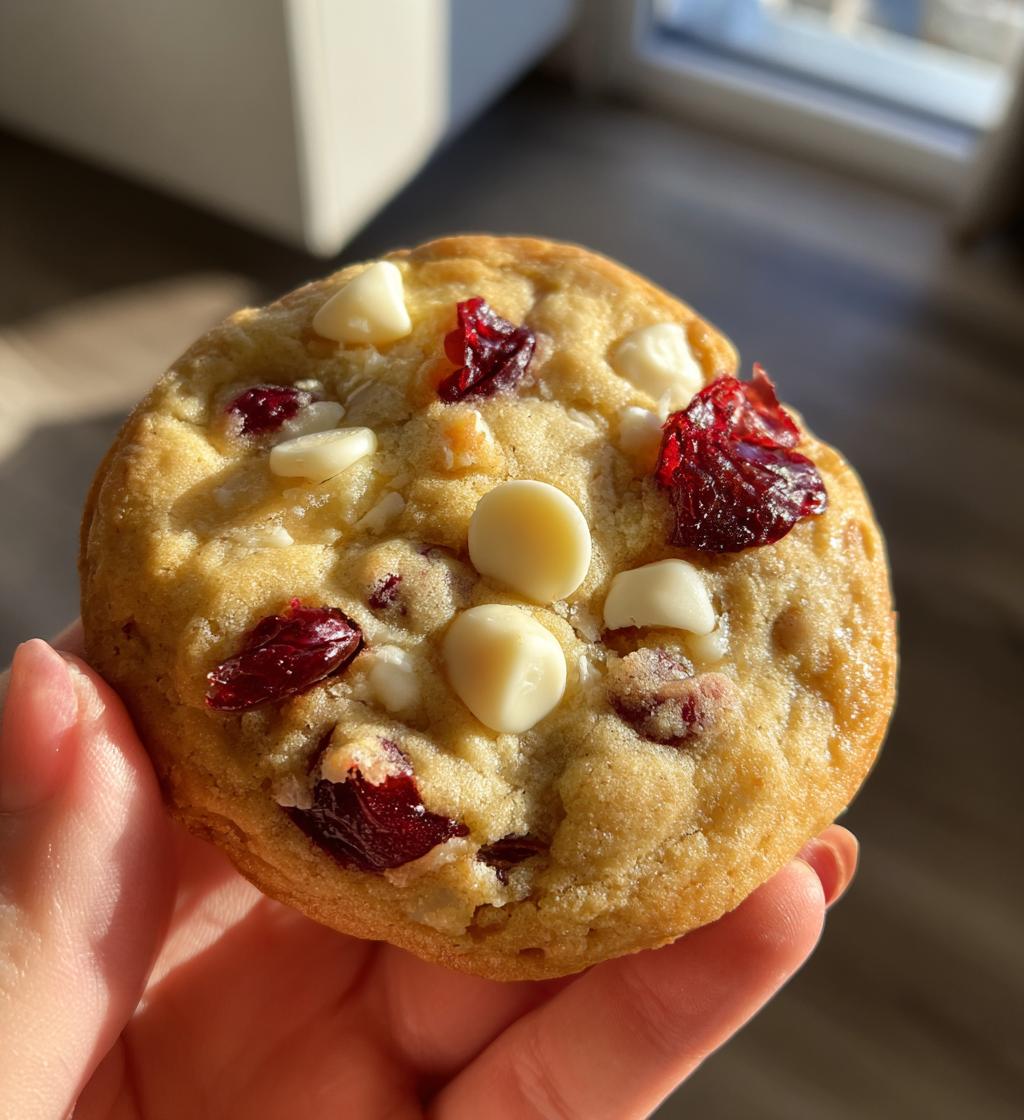 white chocolate cranberry