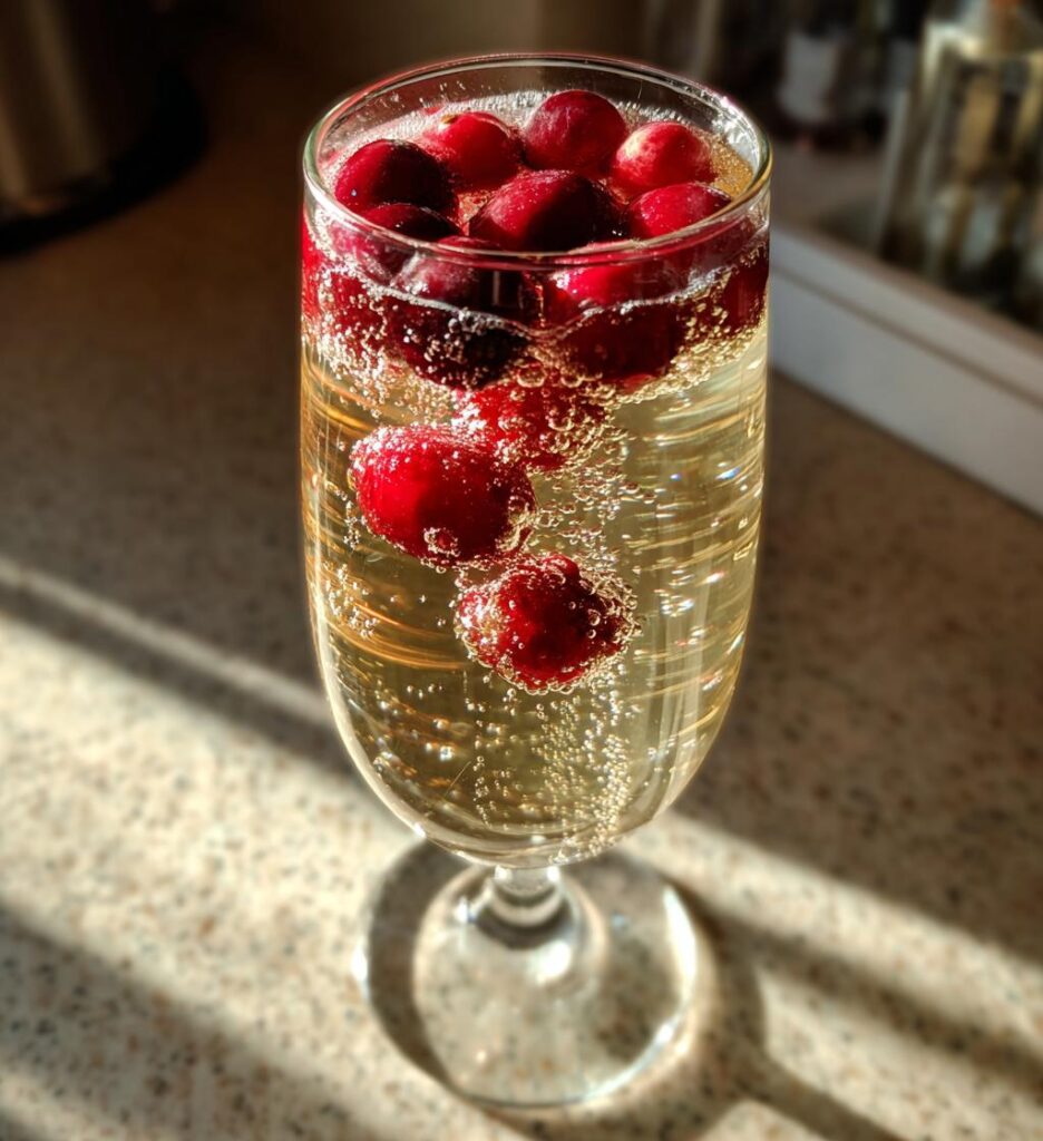 white cranberry mimosa